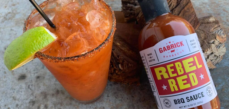 Bloody Mary BBQ SAUCE with rebel red