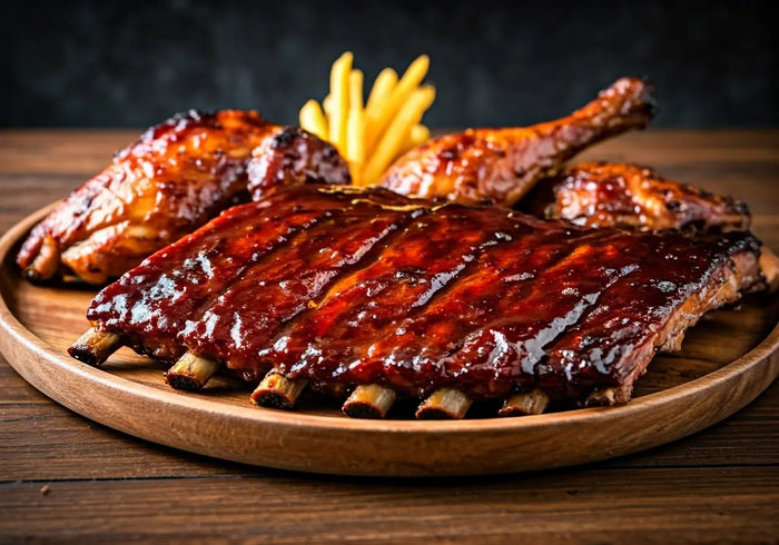 How to use a BBQ sauce glaze on ribs and chicken.