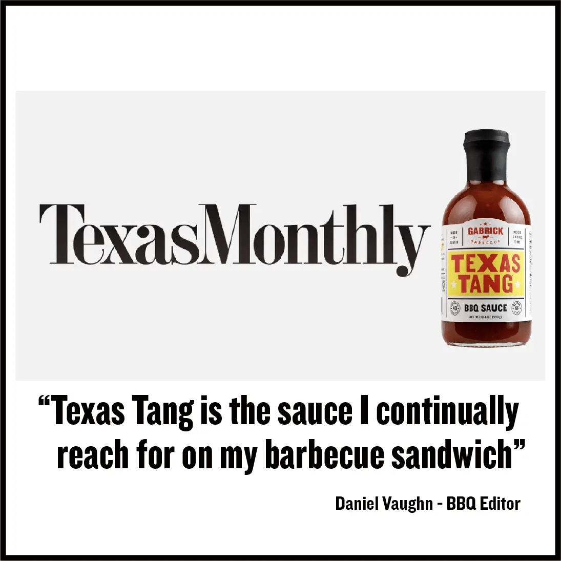 Texas Tang ® BBQ Sauce